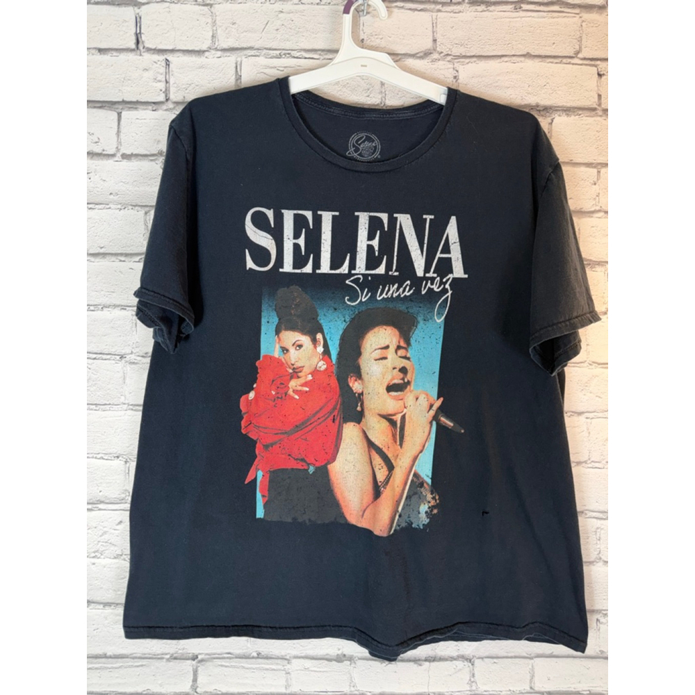Women's Selena Black Si Una Vez VINTAGE 90’s Short Sleeve Tee size XXXL